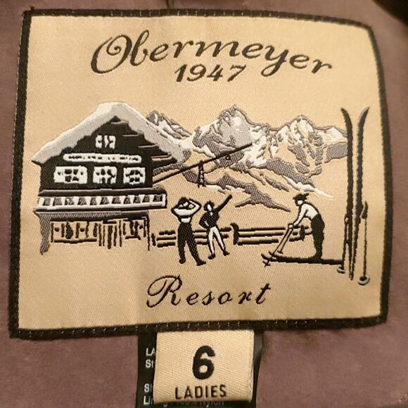 OBERMEYER GRENOBLE VINTAGE COAT Green Womens Size‎ 6 Ski Snow - Picture 10 of 12